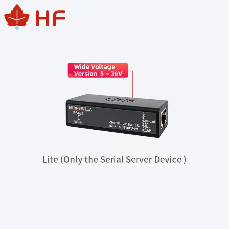 พอร์ตอนุกรม RS485ไปยังอุปกรณ์ WiFi Serial Device Server Elfin-EW11สนับสนุน tcp/ip Telnet Modbus TCP Protocol IOT Data Transfer