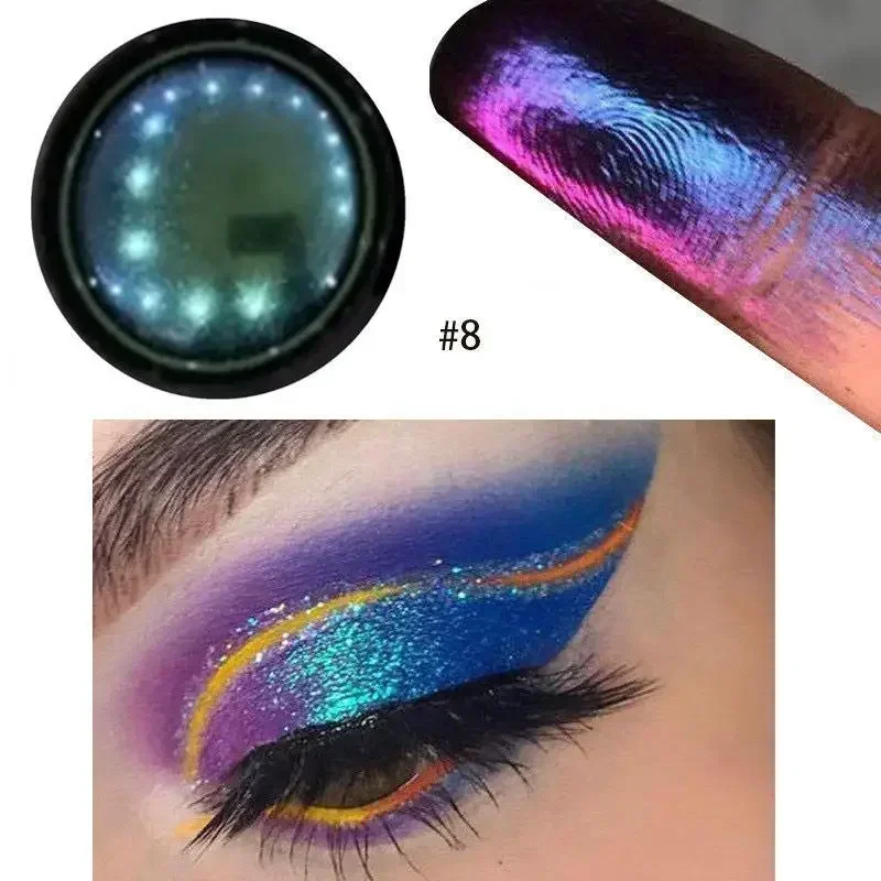 Chameleon Eyeshadow High Pigmented Multi Chrome Metallic Eye Shadow Pallete Eye Glitter Eye Shadow Shimmer Gradient Cosmetic