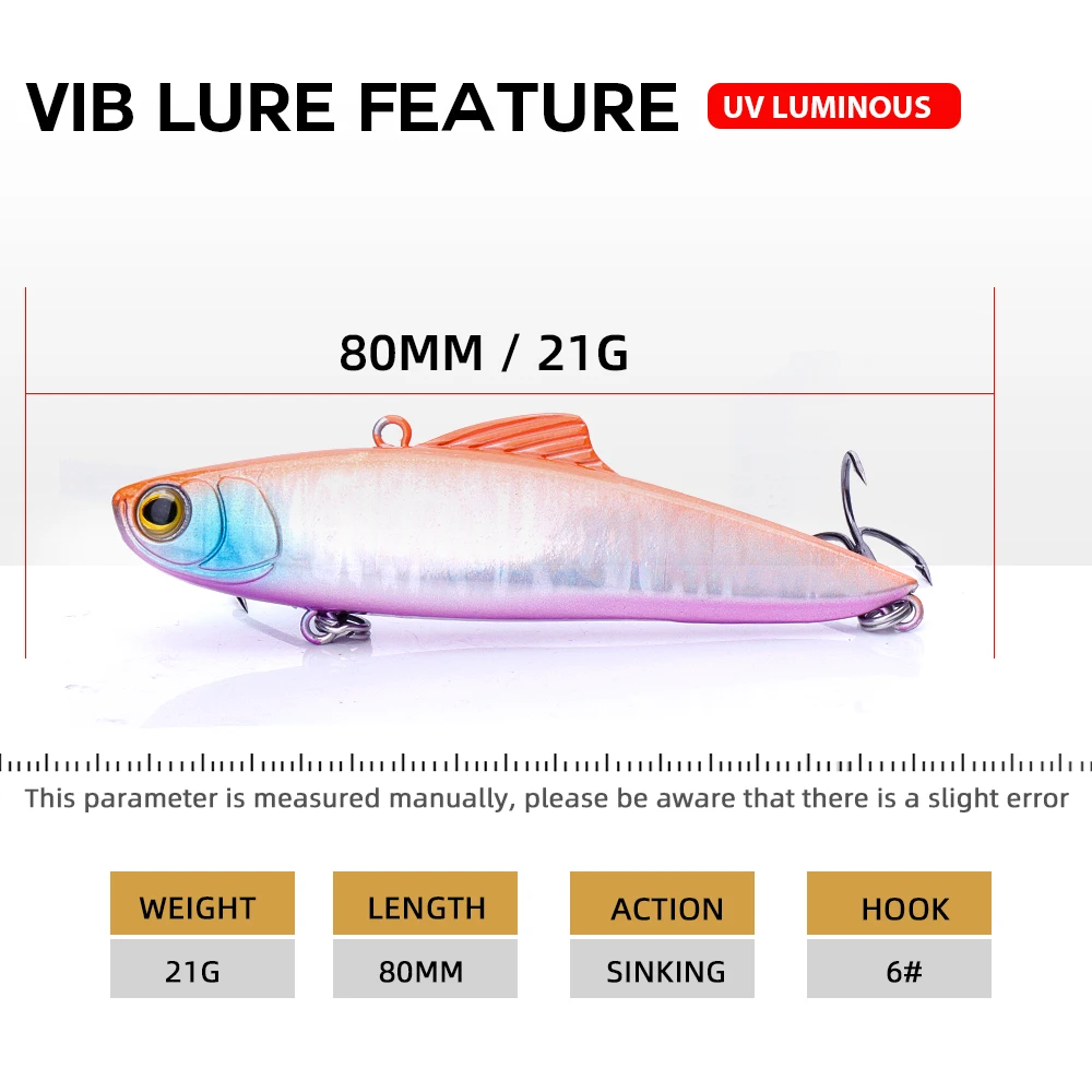 Agoie Irresistible Vib Lure 85mm 21g Perfect Night Glow Vibration Bait For Bass Walleye And Pike Fishing Vibe Lipless Crankbait