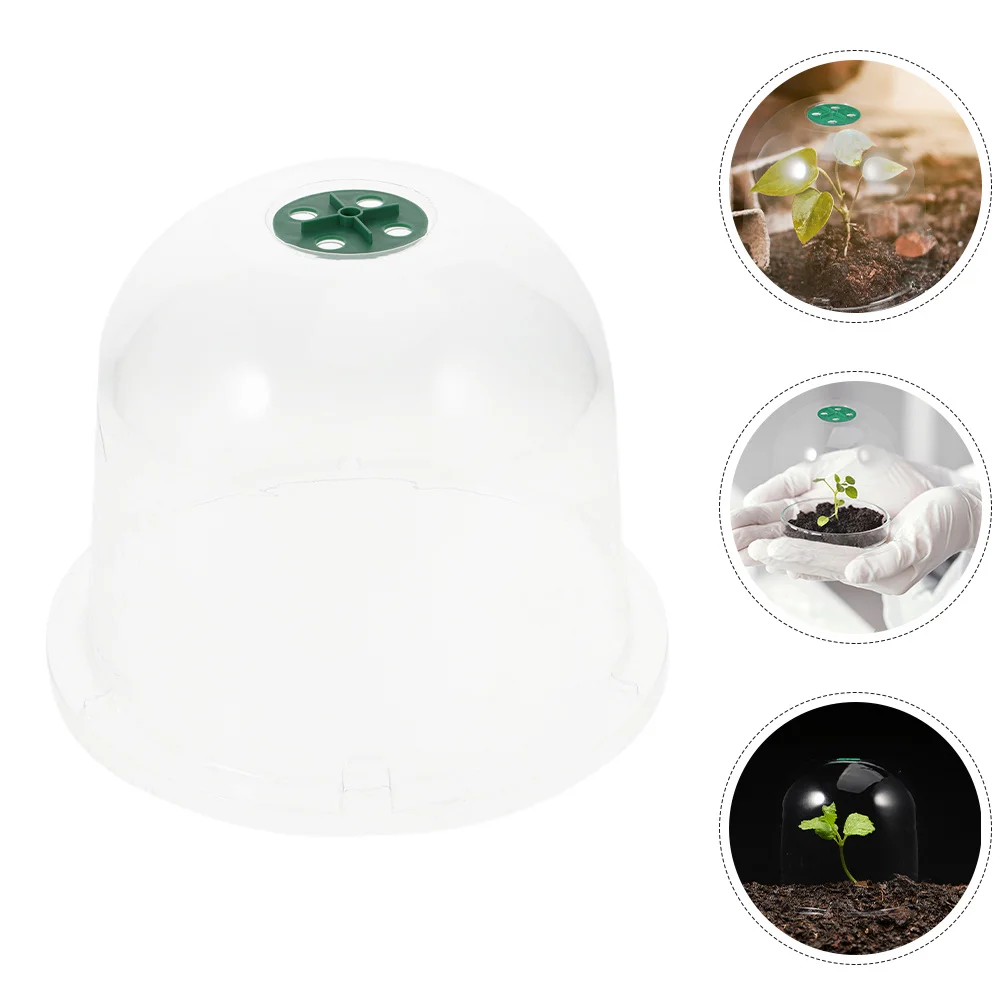 

3Pcs Garden Cloche Plant Dome Transparent Mini Greenhouse Nursery Cover Frost Protection Outdoor Plant Humidity Dome Plastic