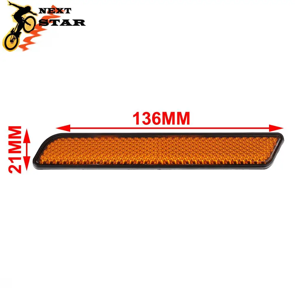 Motorcycle 2 Pcs Orange Front Fork Leg Reflector Reflective Stripe For Harley All Lower Legs Slider Dyna Softail Sportster FXD