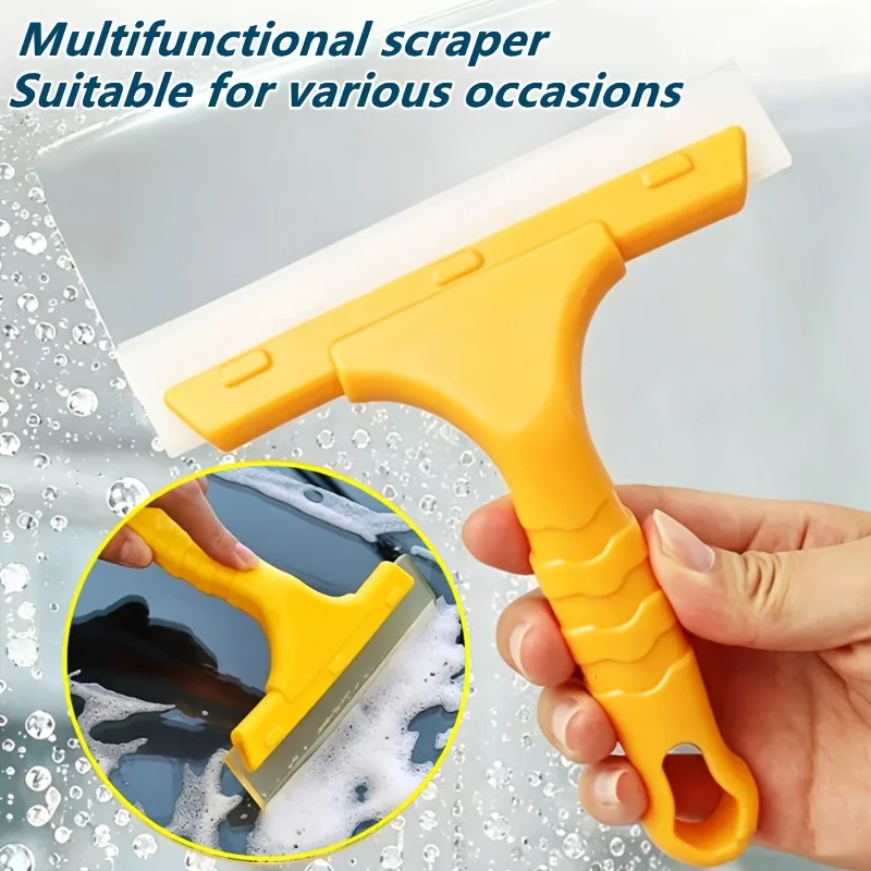 Handheld Car Glass Squeegee Multifunctional Silicone Water Scraper Window Cleaning Wiper