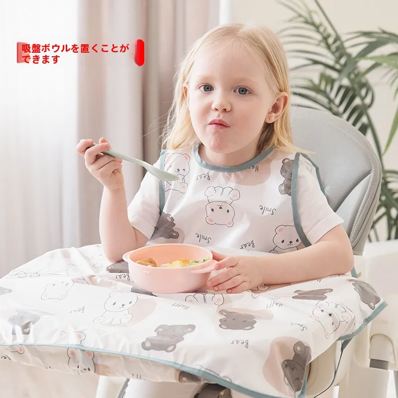 integrated-dining-chair-cover-for-babies-waterproof-dirt-resistant-summer-feeding-apron-baby-table-meal-pocket-home-organizer