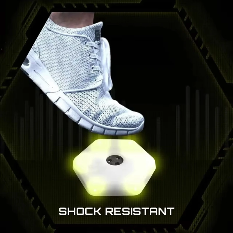 ABJX جديد 4 قطعة رد الفعل التدريب ضوء أجيليتي استجابة جهاز التدريب LED وامض سهل الحمل لكرة السلة كرة القدم