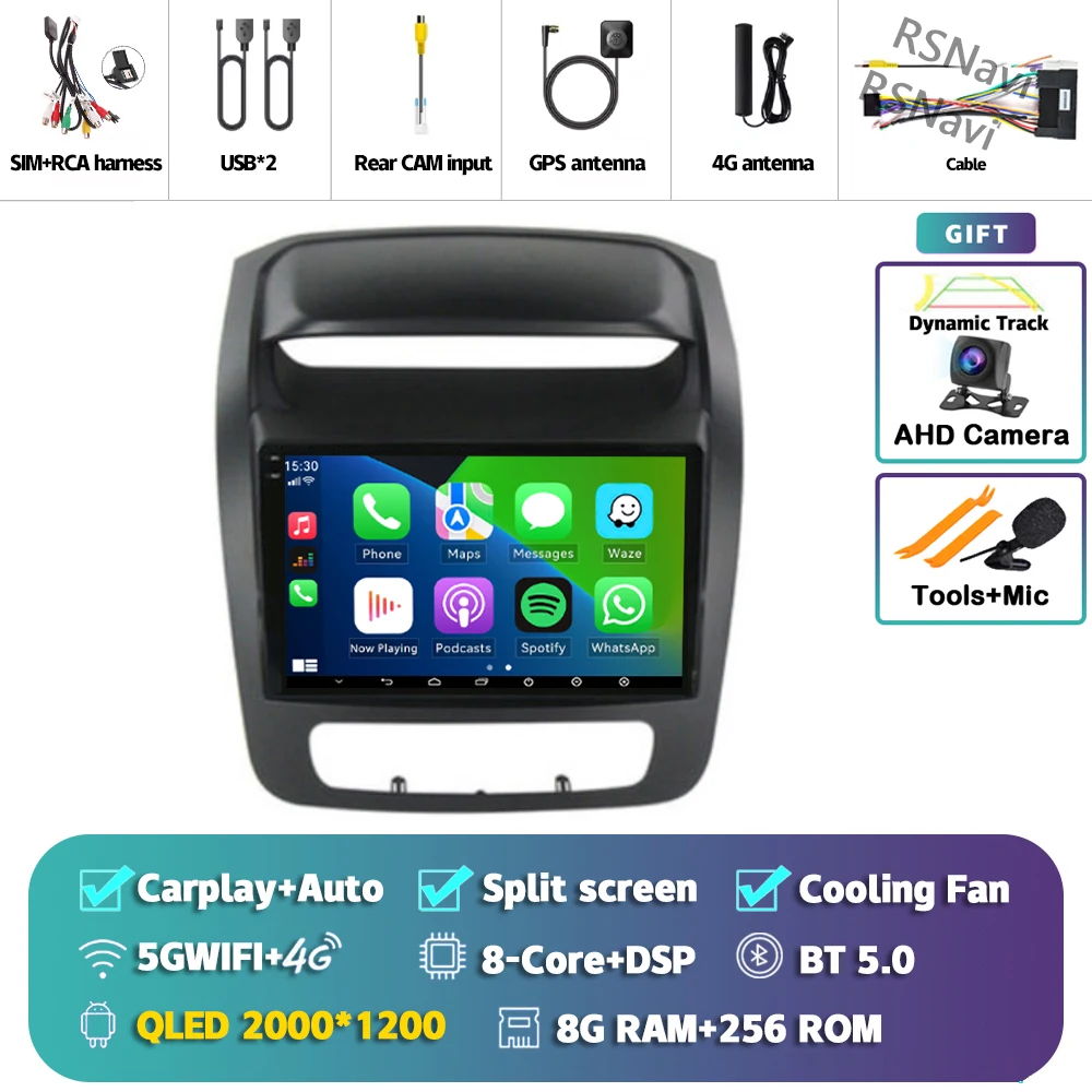 RSNAVI Android 15 Carplay Auto Für Kia Sorento 2 II XM 2012 2013 - 2021 Auto Radio Navigation 2 Din Stereo Player video GPS Kopf Einheit BT 6
