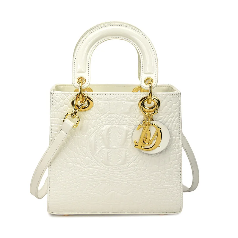 

Роскошная женская сумка с крокодиловым узором 2025 года, высококачественная большая сумка из искусственной кожи, дизайнерский кошелек на плечо с золотой фурнитурой ​