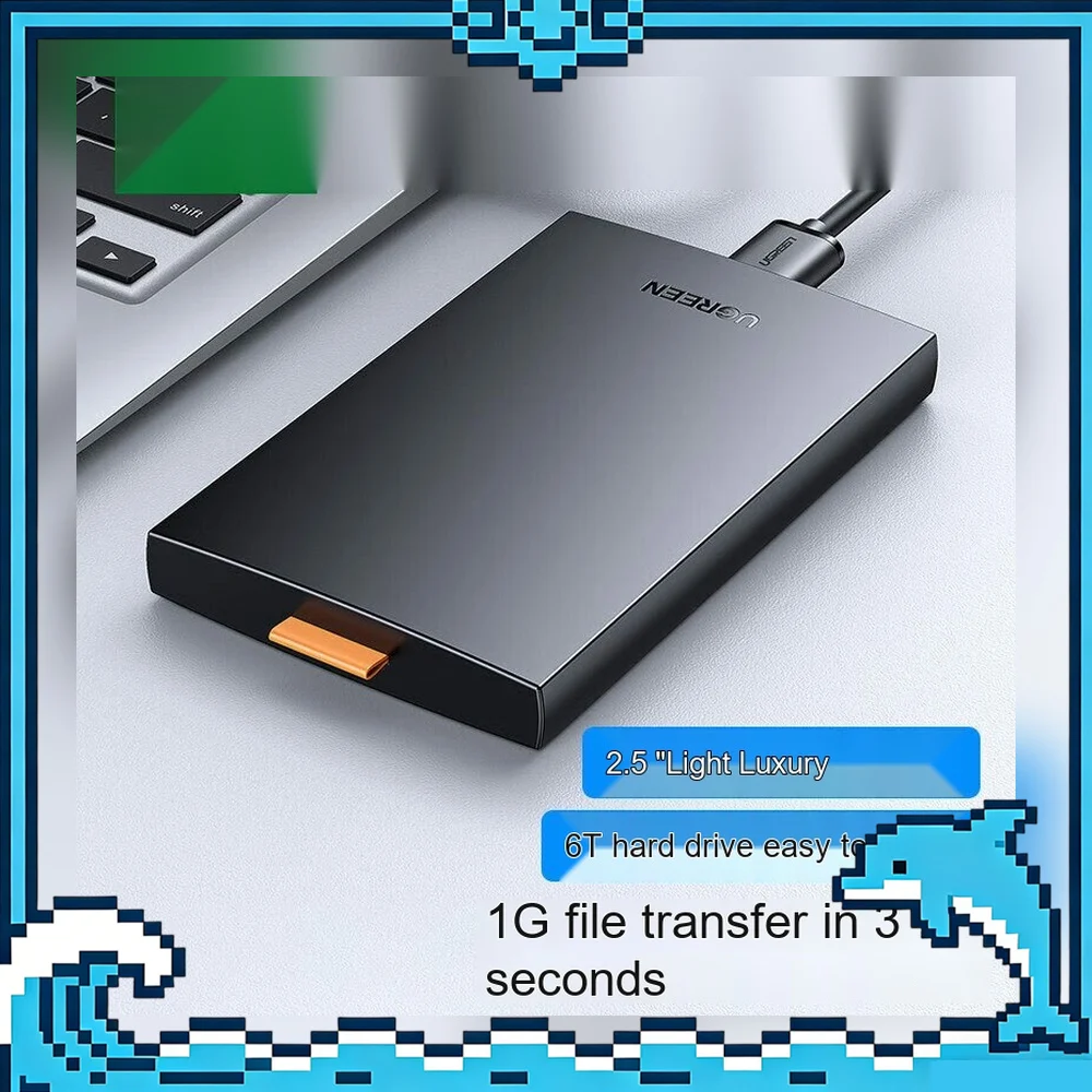 UGREEN 60353 CM237 2.5 Inch SATA HDD Enclosure USB 3.0 5Gbps External Hard Drive Case for SSD HDD
