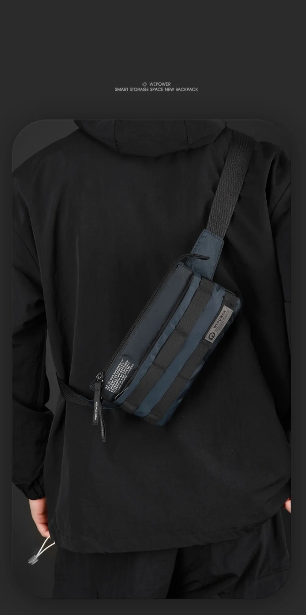 Hochwertige Vintage-Style Herren-Hüfttasche Multifunktionale Kleine Gürteltasche Einfaches Design Schultertasche für Outdoor-Aktivitäten – Detail 12