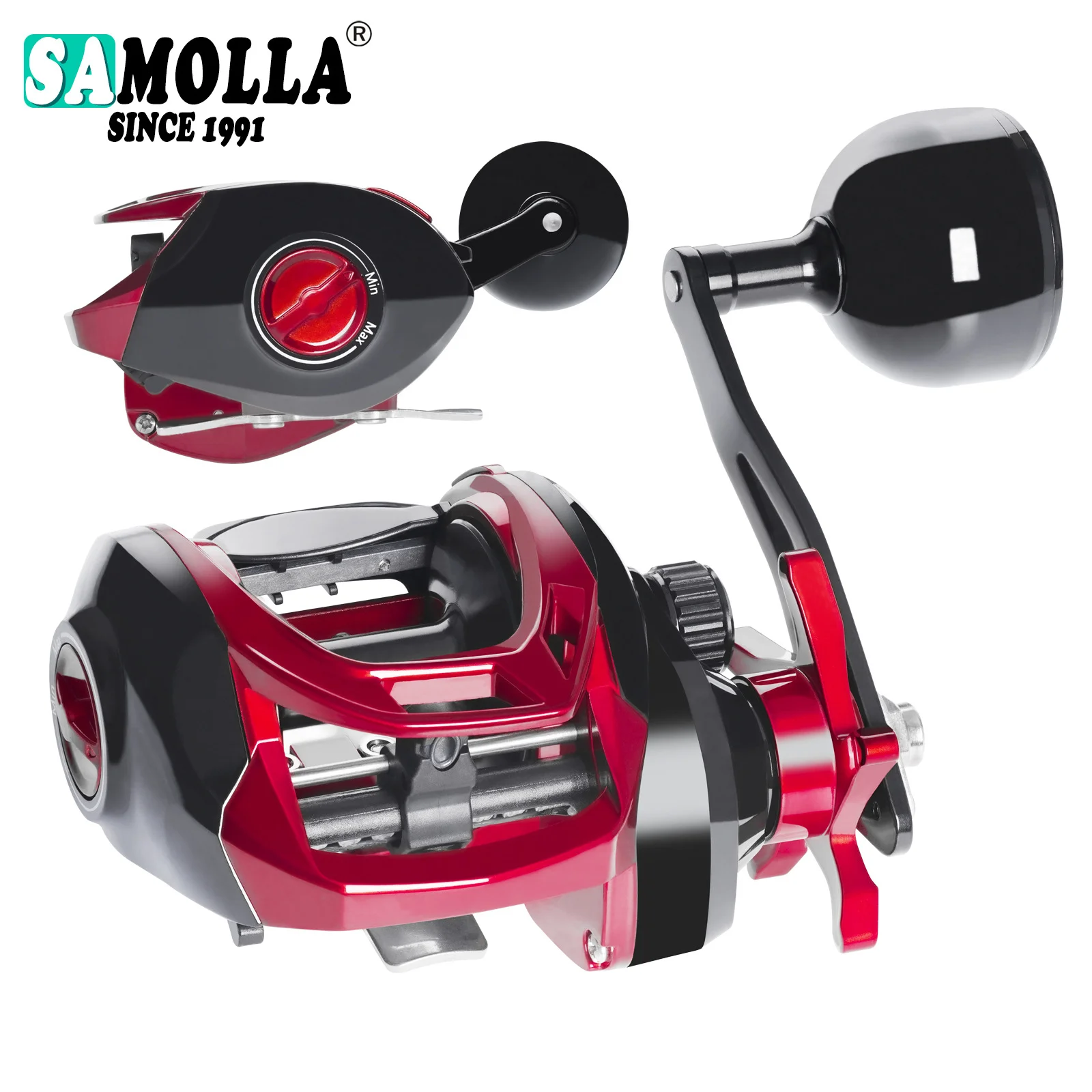 

New Cast Drum Fishing Reel Bait Casting Reel Max drag 18kg Left/Right Hand All metal Boat Fishing Reel Trolling Sea Fishing Reel