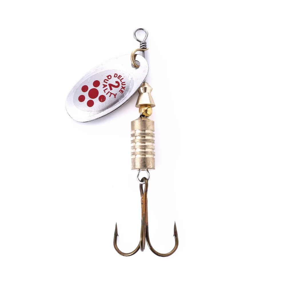 10 sztuk 6.7cm 7g Spinner łyżka metalowa przynęta Fishing Lure cekiny Crankbait łyżka przynęty dla Bass pstrąg okoń szczupak obracanie