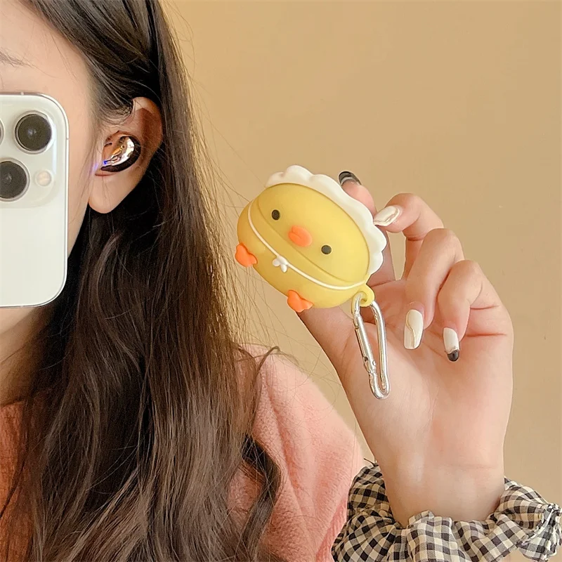 Cute Yellow chicks Case for Samsung Galaxy Buds Pro Live 2 Buds2 Pro Cover Protective Shell Shield for Galaxy Buds FE