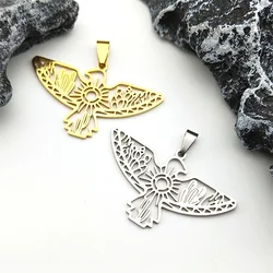 3Pcs Eagle Cactus Sun Pendants For Women Men Stainless Steel Gold Silver Color Scenery Charms Diy Material Jewelry Making