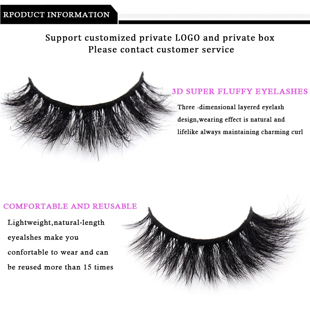 Fake Eyelashes 100% Cruelty free Eye Lashes Full Strip Eyelash Extension Soft False Eyelashes Makeup Fluffy Lashes D106