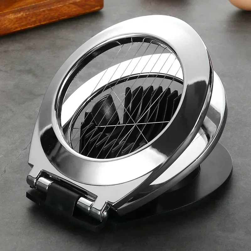 2 Modes Egg Strawberry Cutter High Hardness Rust-proof Uniform Thickness Ergonomic Handle 2 in 1 Egg Cutter Kitchen Gadget - view 2