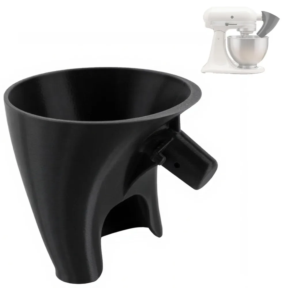

Flour Funnel for Kitchen Aid 5QT Tilt-Head Mixers Plastic Funnel with Easy-Pour Attachment