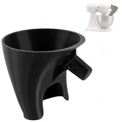 Flour Funnel for Kitchen Aid 5QT Tilt-Head Mixers Plastic Funnel with Easy-Pour Attachment