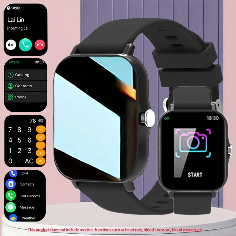 [Smart Watch Unisex] Smart Watch (Call/Answer) Unisex, Wireless Call And Multi-Sport Modes, Weather Forecast, AI Voice Control