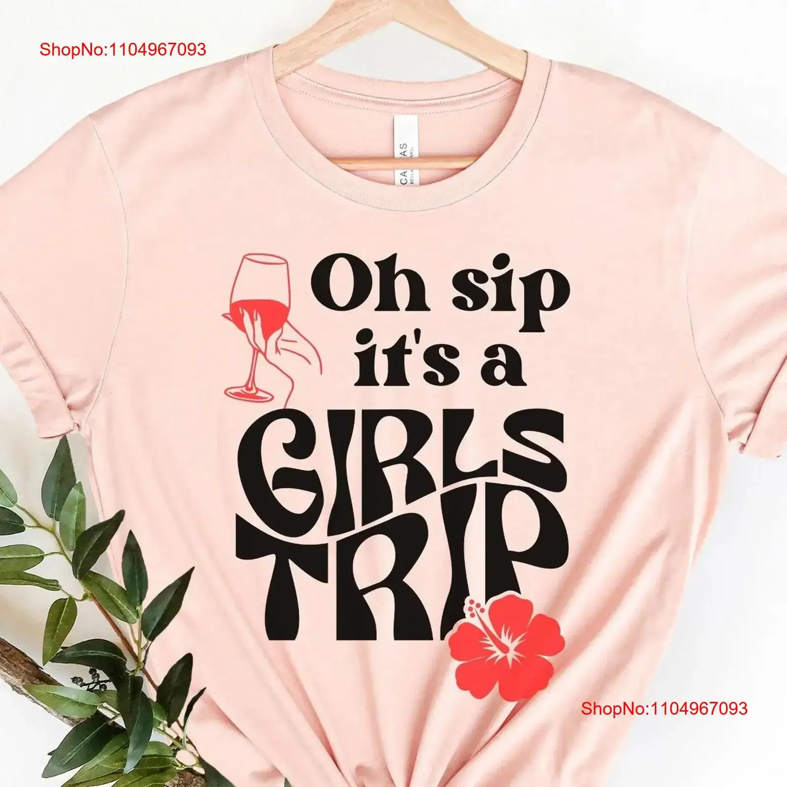

Oh Sip It's a Girls Trip T Shirt All Cruise Matching Ladies Group Vacation Wine Girl vintage Washed Comfortable Breathable Soft