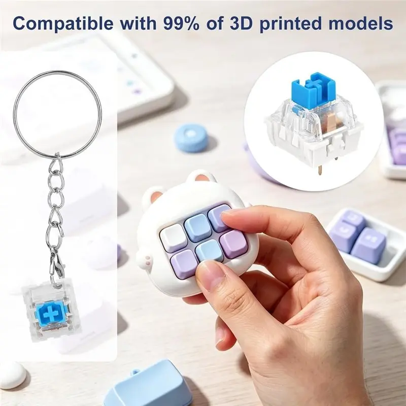 50PCS Clickers For 3D Prints,For Gaming Keyboard
