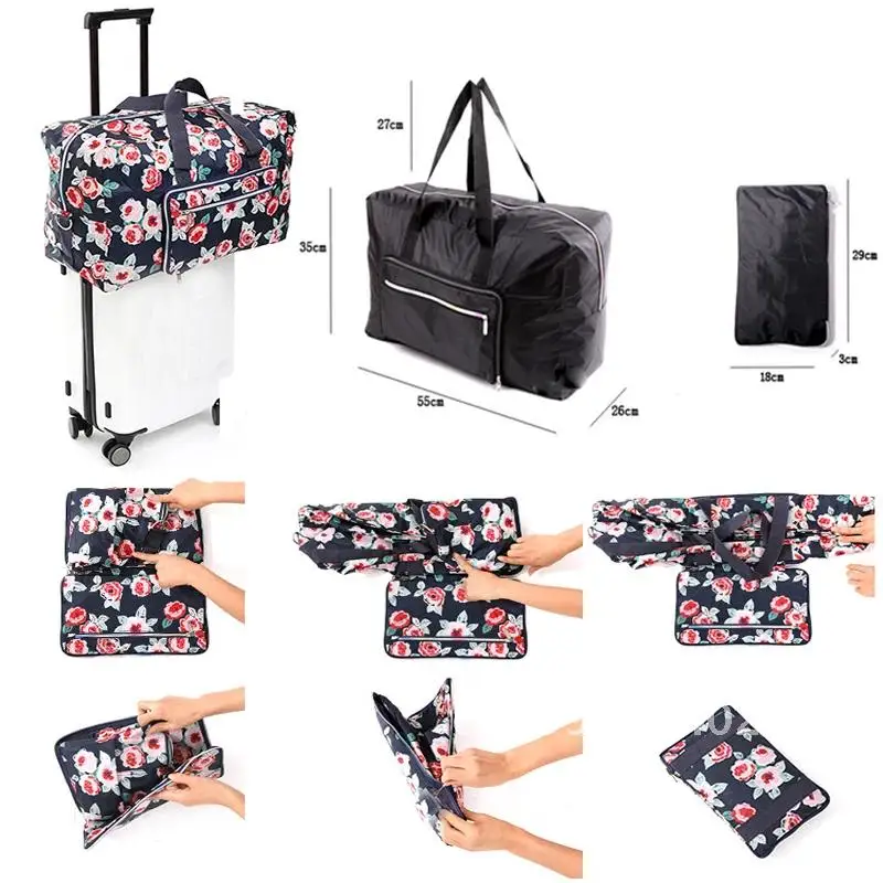 ANAWISHARE Women Travel Bags Large Capacity Folding Luggage Travel Duffle Handbags Waterproof Storage Bag Bag Travel Bag Nylon