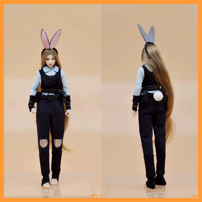 

CUKE TOYS 1/12 Scale MA-12005 Rabbit Ear Headband Cosplay Female Police Uniform Set Fit 6inch Action Figure Model Toys