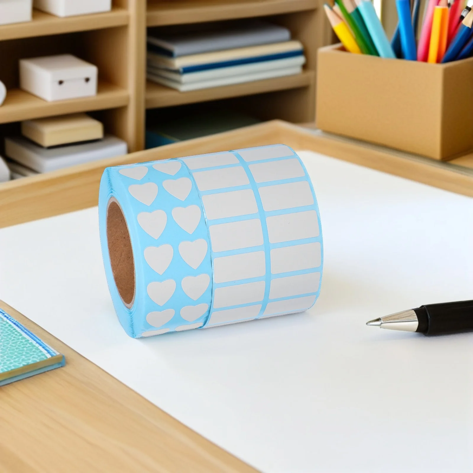 

2 Rolls Sticker Bin Labels for Storage Bins Stickers Containers Heart-shaped Canning Jar Self Adhesive