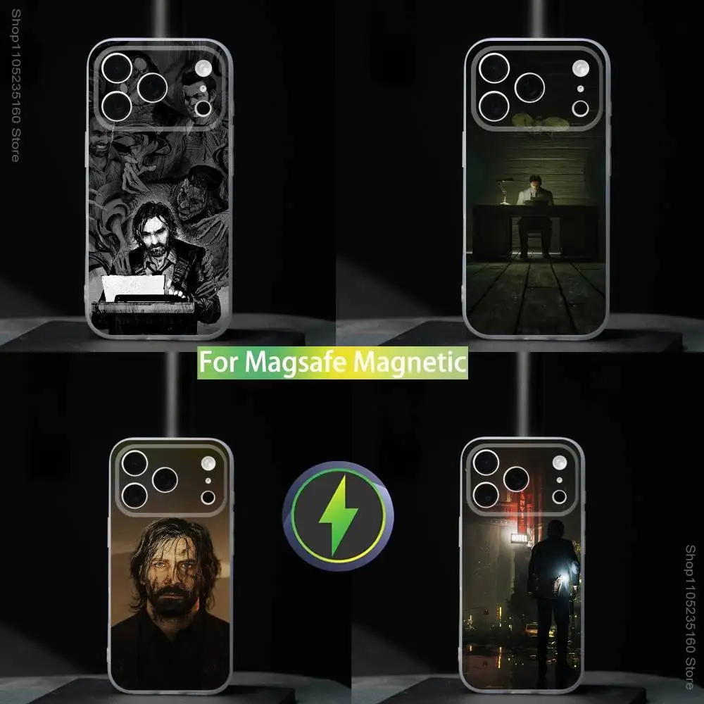 

A-Alan W-Wake Game Phone Case For iPhone 17,16,15,14,13,12,11,Pro,Max,Plus,Mini,SE4,E Magnetic For Magsafe Wireless