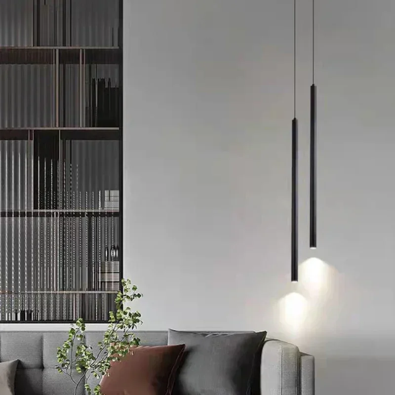 

Minimalist Copper Pendant Lights For Bedside Living Room Dining Room Kitchen Hanging Lamp Gold Black Body Wire Adjustable 4000K