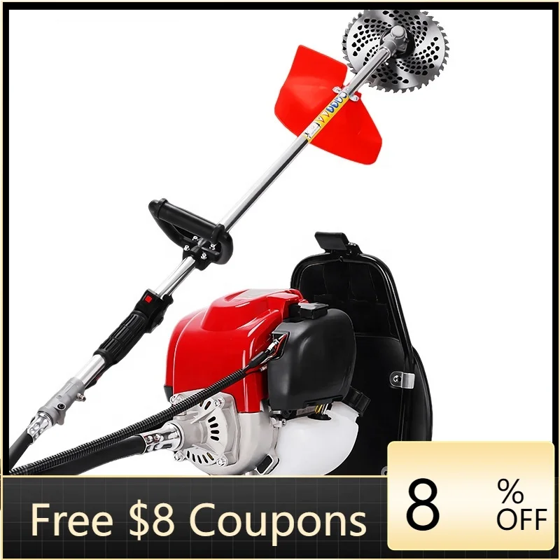 

XMSJ Hot Sale Lawn Mower Gasoline Brushcutter Machine Gasoline 4 Stroke Lawn Mower Knapsack Lawn Mower