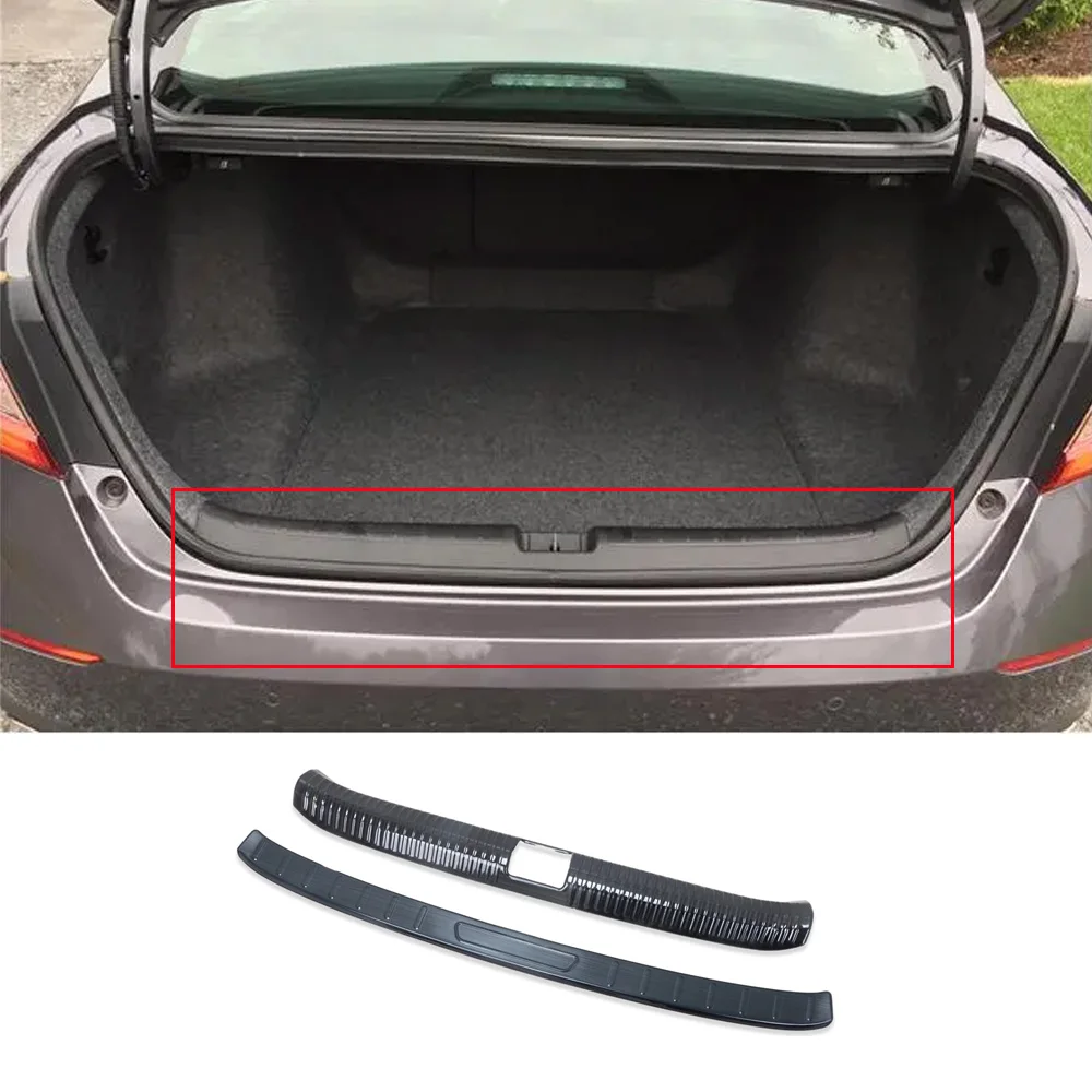 Para Honda Accord 2018 2019 2020 2021 2022: Acessórios de Proteção em Aço para o Para-choque Traseiro e Soleira da Porta da Bagageira