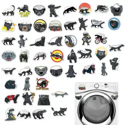 Honey Badger Sticker 50Pcs Waterproof Animal Water Bottle Stickers Cute Honey Badger Animal Stickers For Laptop Bumper