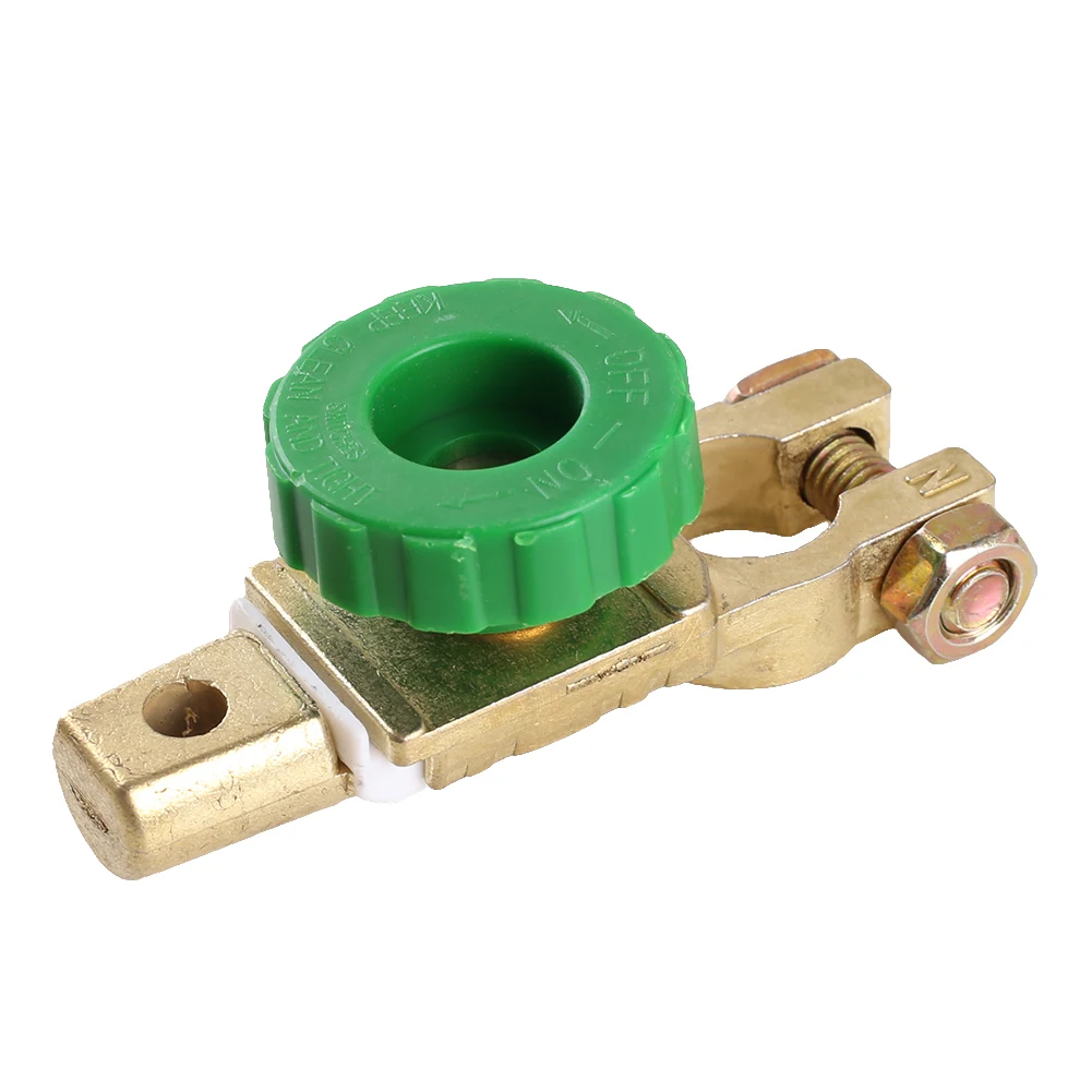 4Pcs Car Battery Switch Battery Terminal Link Switch Quick Cut-off (Green 17mm)