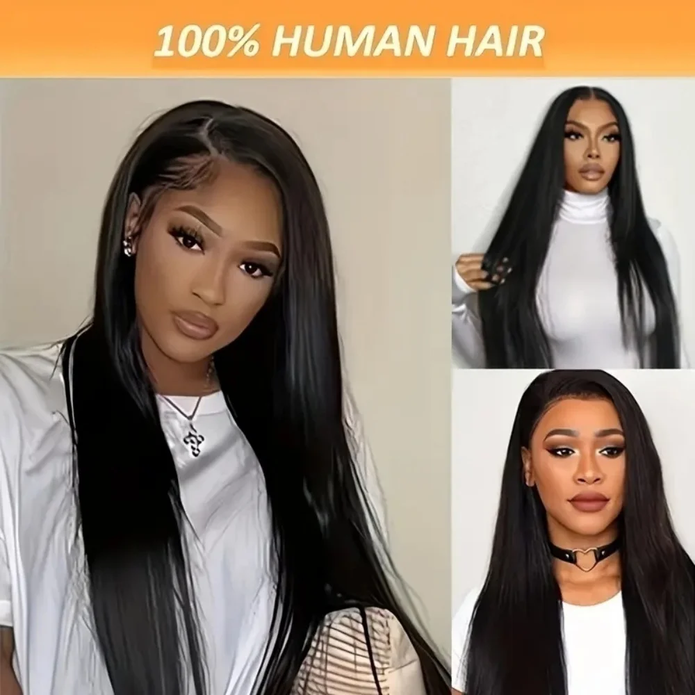 13 × 4 مستقيم 13 × 6 اللون الطبيعي الدانتيل الجبهة خصلات الشعر المستعار الإنسان 220 الكثافة قبل قطعها الدانتيل الشفاف شعر مستعار أمامي للنساء 1B