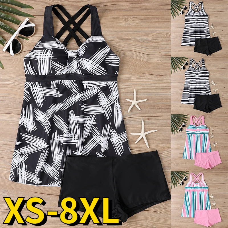 2023 New Summer Women Sexy Two Pieces Tankini Fashion Monokini High Waist New Design Printing Beachwear Swimwear Fashion Bikini