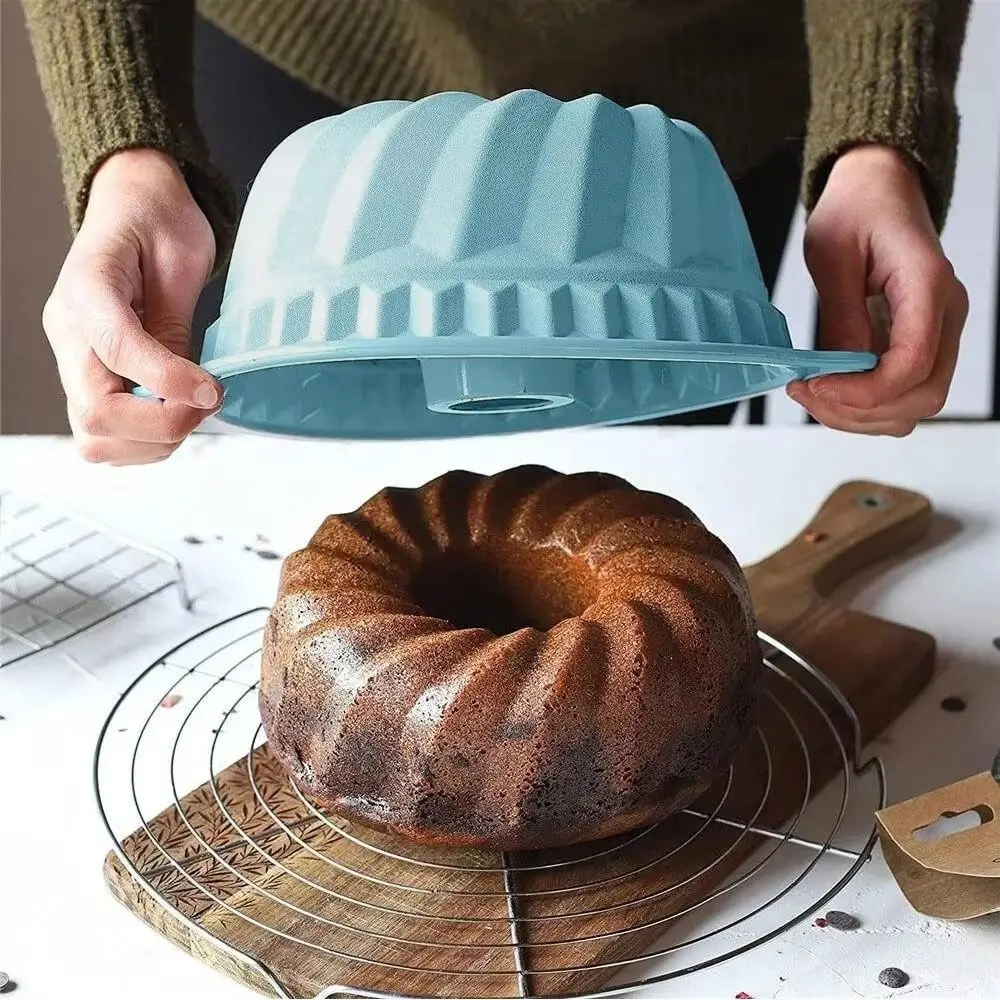 

DIY Silicone Charlotte Cake Pan Round Easy To Demould Cake Mold with Handle Heat Resistant Bread Mold Mousse