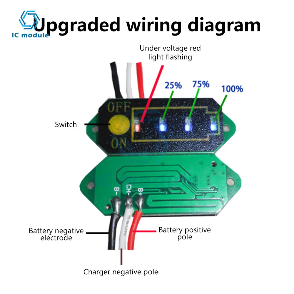 Indicatore di livello della batteria 18650 misuratore di capacità al litio Lipo 1S 2S 3S 4S 5S 6S 7S 13S 16S modulo Display della batteria al litio