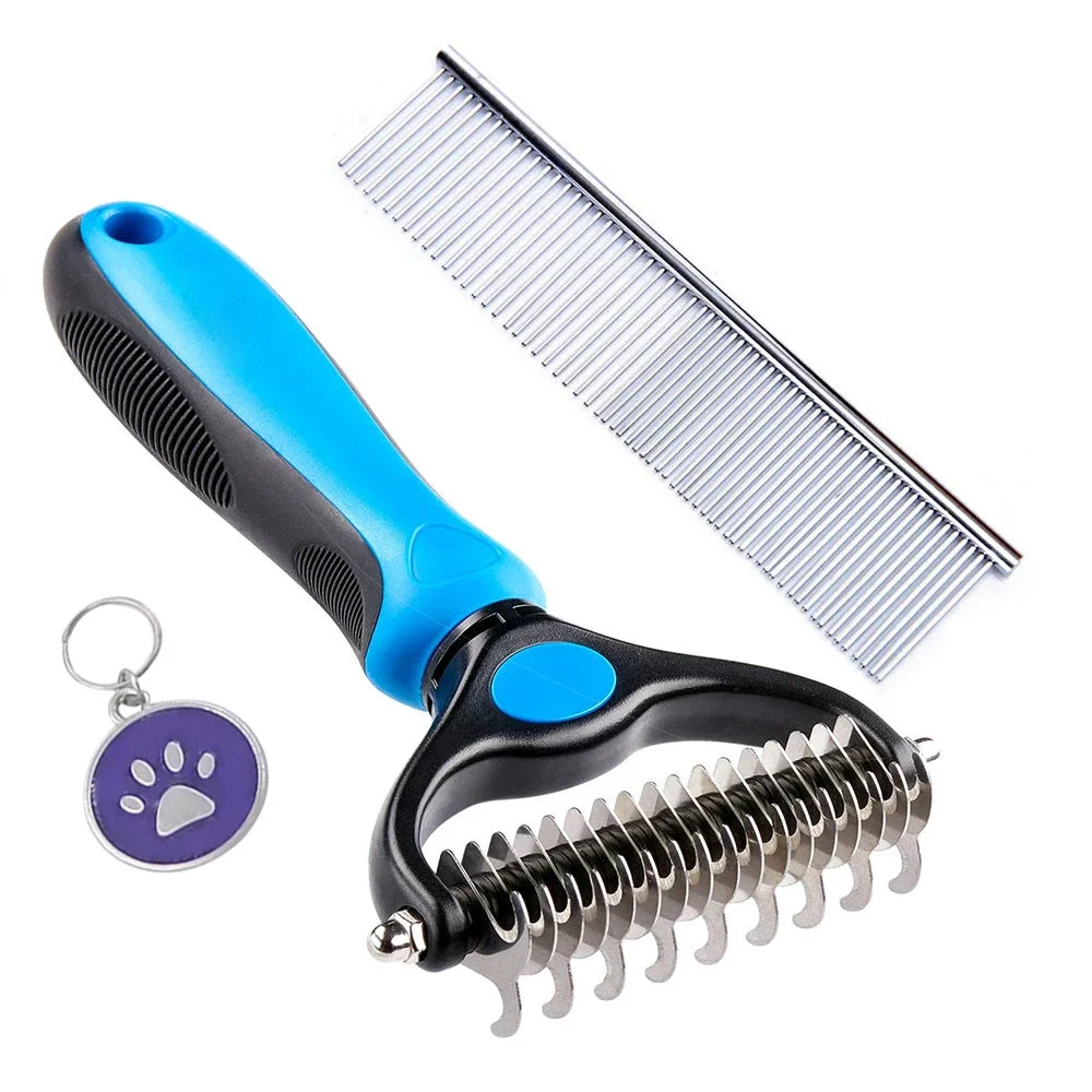 

Pet Grooming Brush Cat 2-sided Hair Removal Tool Dog Cat Pet Grooming Brush Skateboard Brush Dog Hair Removal Pet Comb