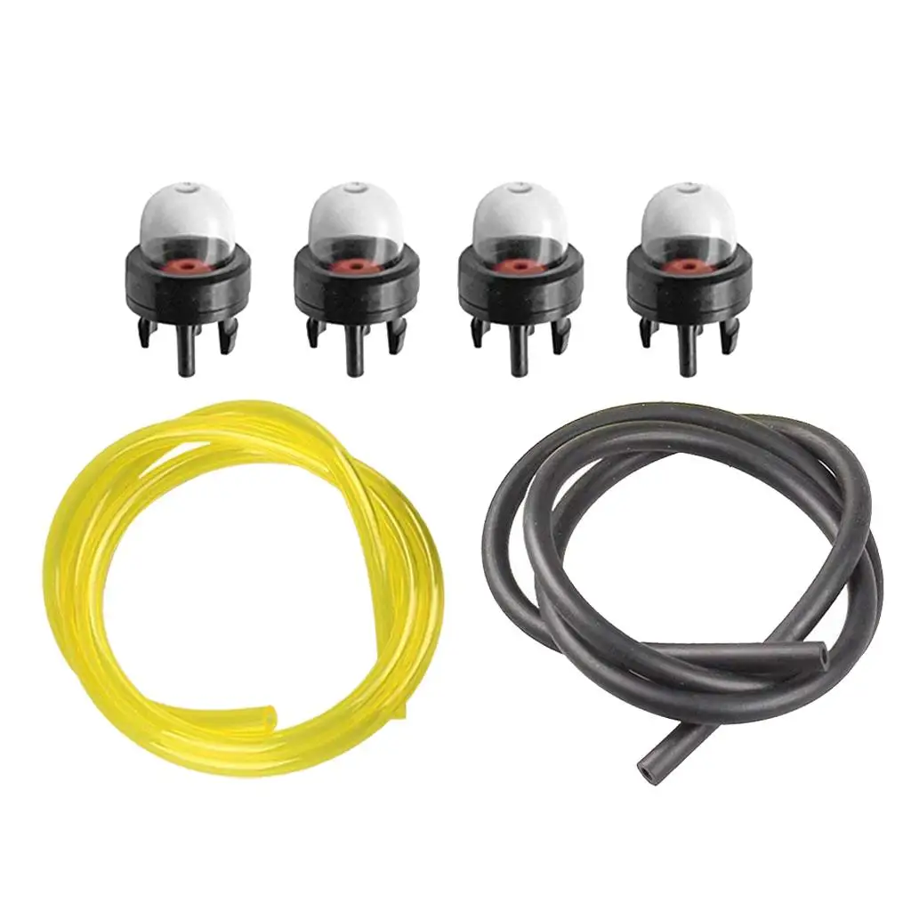 Durable Rubber Fuel Hose Lines Primer Bulb Chainsaw Gas Line String Trimmer Parts for Yard Work