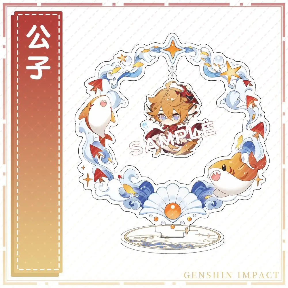 حامل أكريليك أنيمي بتأثير من Genshin ، لوحة موديل قائمة ، عرض مكتبي ، زينة ، الدعائم ، هدية ، Furina de lee ، Klee ، تأثيري