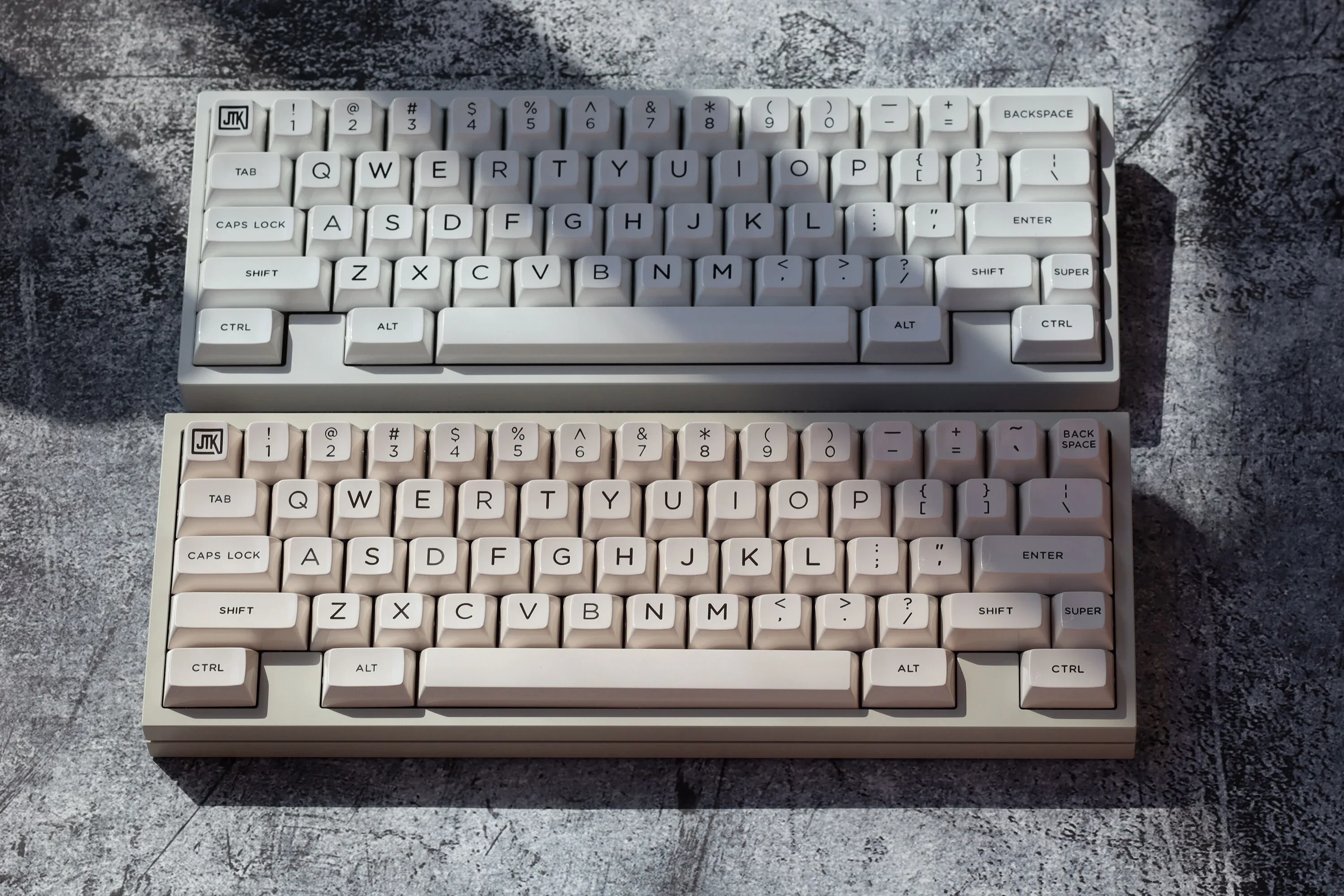 JTK HSA CREAMWHITE-Capuchons de touches de clavier ABS personnalisés, sphblades, haute brillance, profil HSA, capuchons de touches de jeu pour clavier mécanique, 152 touches