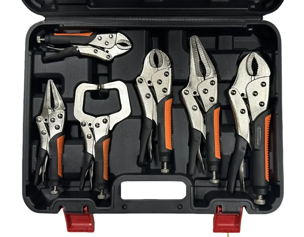 6 Sets Large Calibre Manual Pliers - High-quality Hardware Tool Clamps for Factory Welding Fixed Special Purpose
