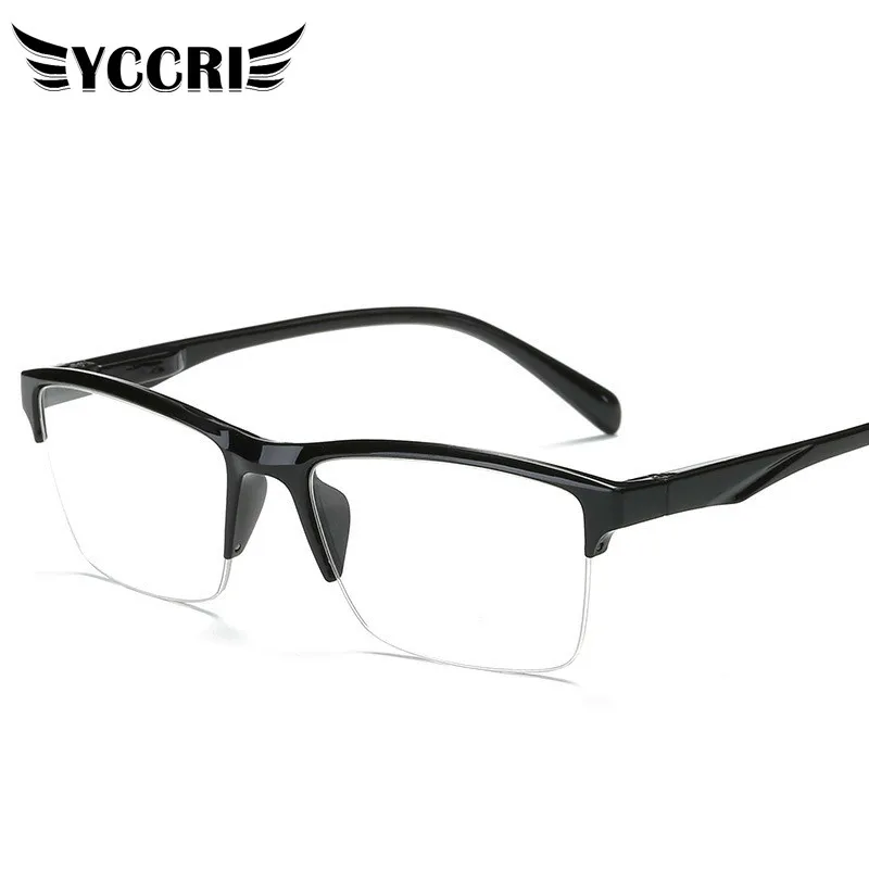 YCCRI New Female Male Half-diopter Reading Glasses Half-frame +75 +100 +125 +150 +175 200 +225 +250 +275 +325 +350 +375 +400