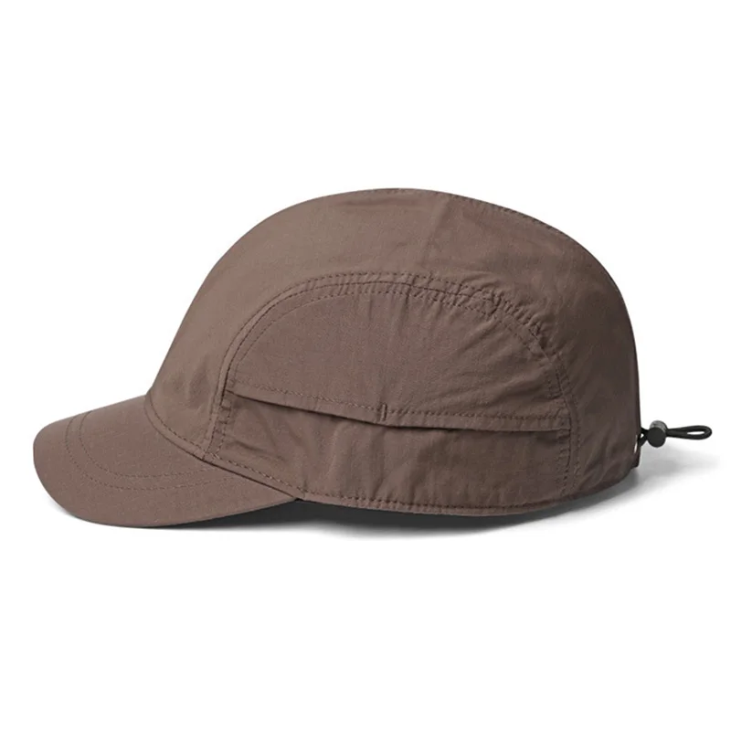 Eine Herren-Kappe mit kurzer Krempe, neuer Sommerstil, atmungsaktive und schnell trocknende Baseballmütze, leichte Soft-Top-Entenschnabelmütze für Damen – Detail 5