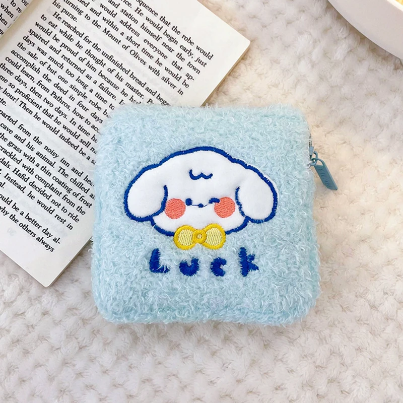 Creative Cute Plush Sanitary Napkin Storage Bag Teenage Portable Aunty Napkin Tampon Menstrual Bag Cartoon Coin Purse