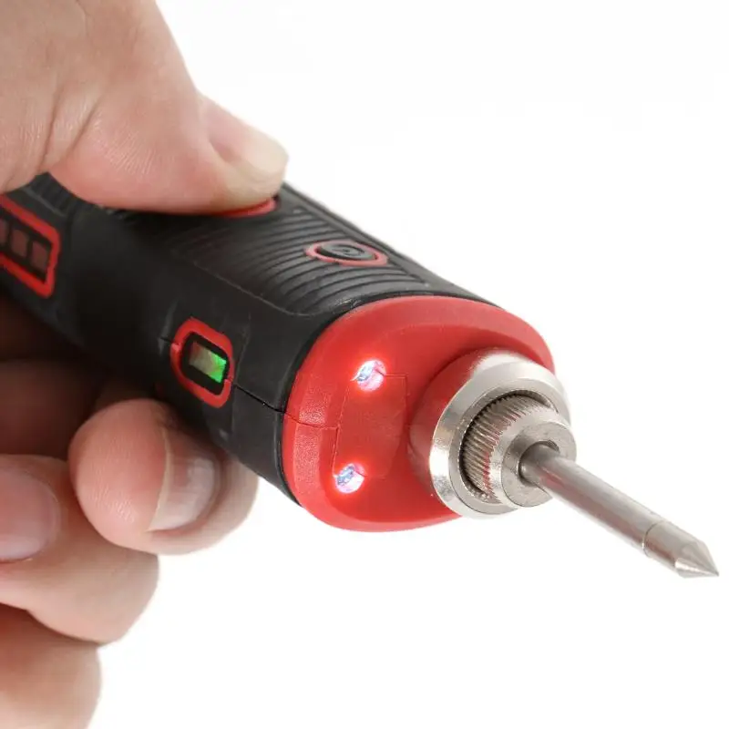 480 ℃ przenośna bezprzewodowa lutownica z zestaw światła LED USB akumulator litowy wielokrotnego ładowania zestaw do lutowania sprzęt agd