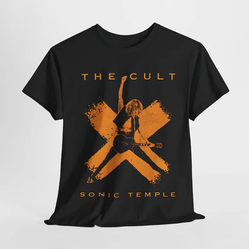 Camiseta de algodón unisex con gráfico de The Cult Sonic Temple, camiseta Harajuku Y2K para hombres y mujeres, regalo para amantes de la música, ropa de calle de moda