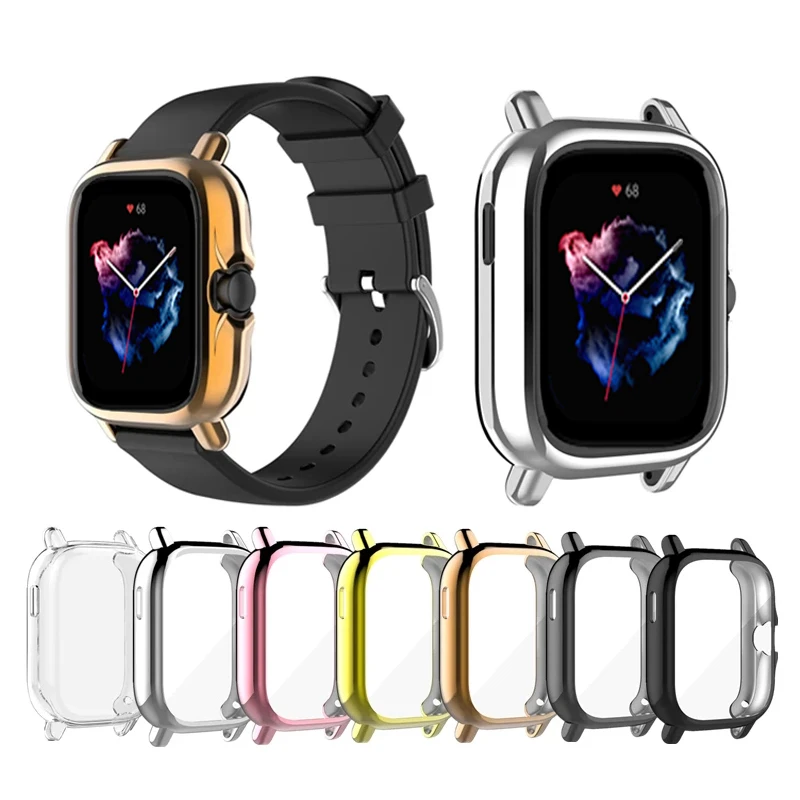 حافظة من البولي يوريثان لهوامي أمازفيت GTS 3 إطار حماية قذيفة لأمازفيت GTR 3 برو GTR 4 2 2e GTS 4 Mini GTS 3 غطاء حماية