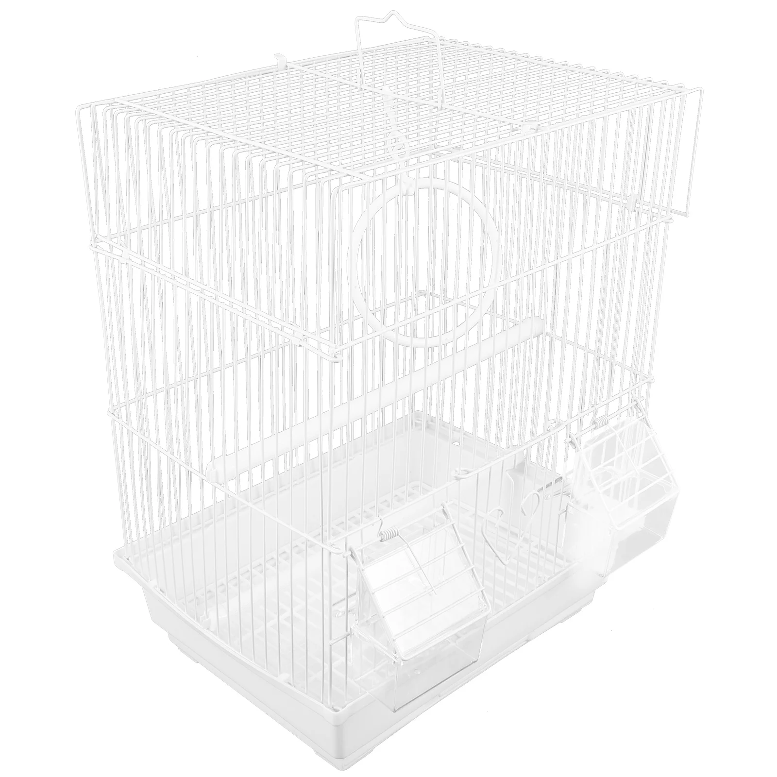 

Cage Pet Travel Cages Household Parakeet Finch Portable Small Plastic Flight Decor