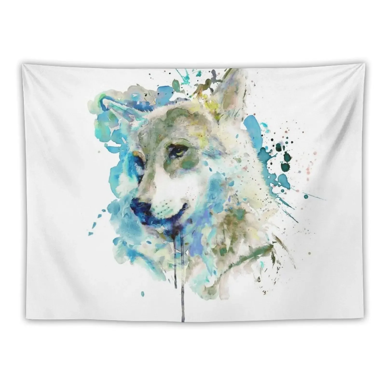 

Watercolor Wolf Portrait Tapestry Bedroom Decor Aesthetic Room Decor Room Decore Aesthetic Room Decoration Korean Style Tapestry