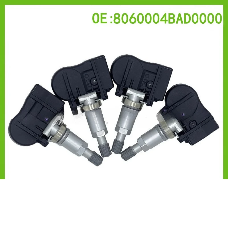 

8060004BAD0000 1/4pcs TPMS Tire Pressure Monitor Sensor for GAC Trumpchi GS4 GS5 GA5 GA3 GA6 GS7 GS8 GM8/M8 2014-2023 433MHz
